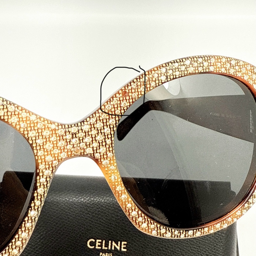 CELINE
53MM Crystal-Embellished Round Sunglasses - Picture 13 of 13